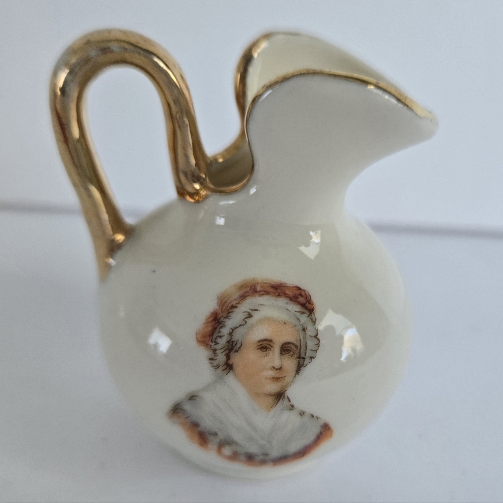 Vintage Martha Washington Porcelain Miniature Ewer Or Vase